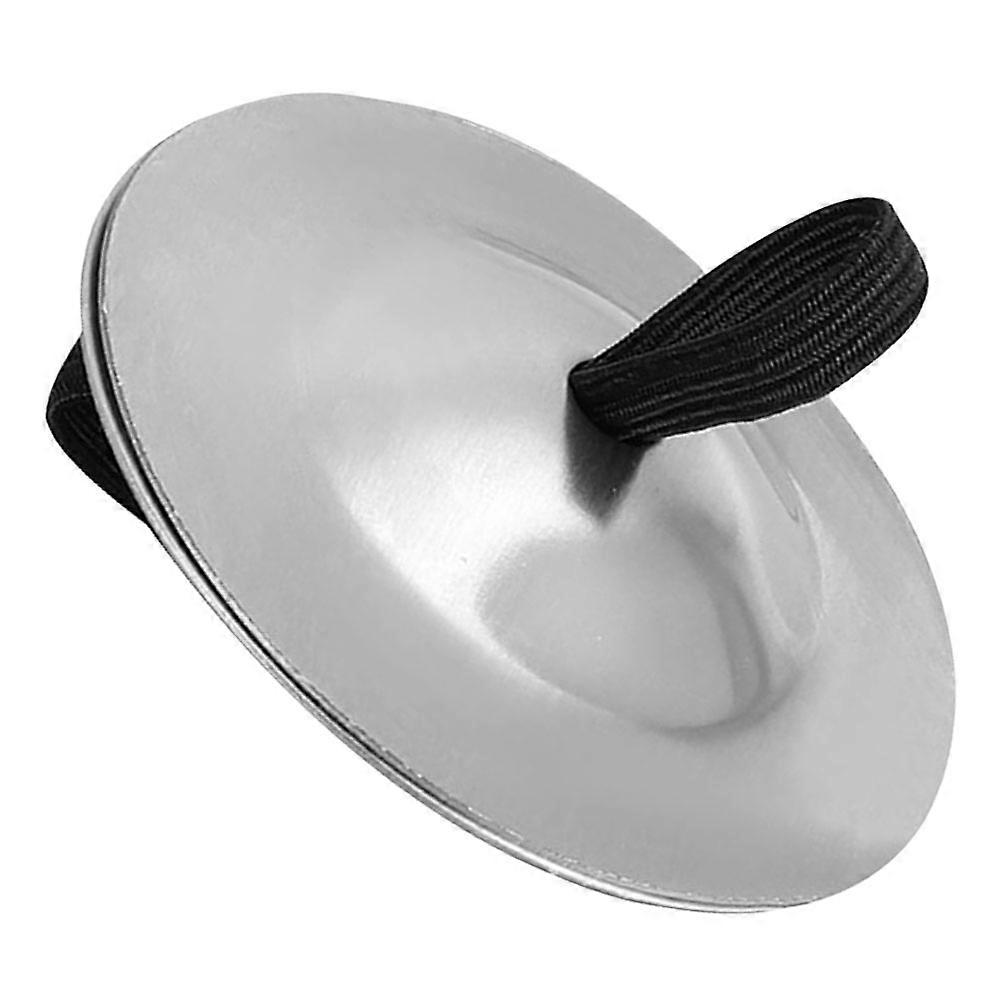 Finger Cymbals Small Percussion Instrument for Children Use 1Pair Silver