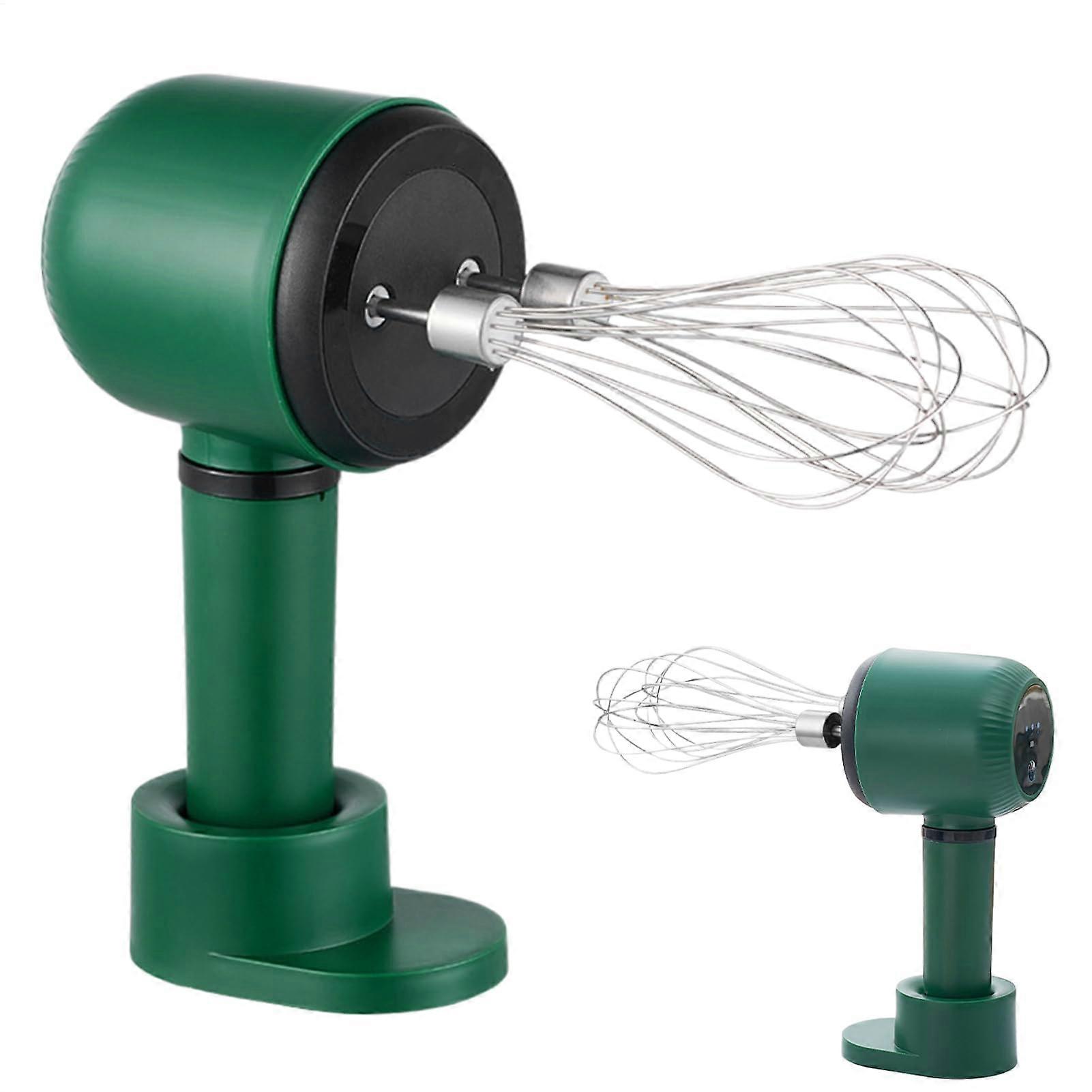 Electric Hand Mixer DoubleHead USB Rechargeable 3 Speed Kitchen Tool for Baking and Cooking