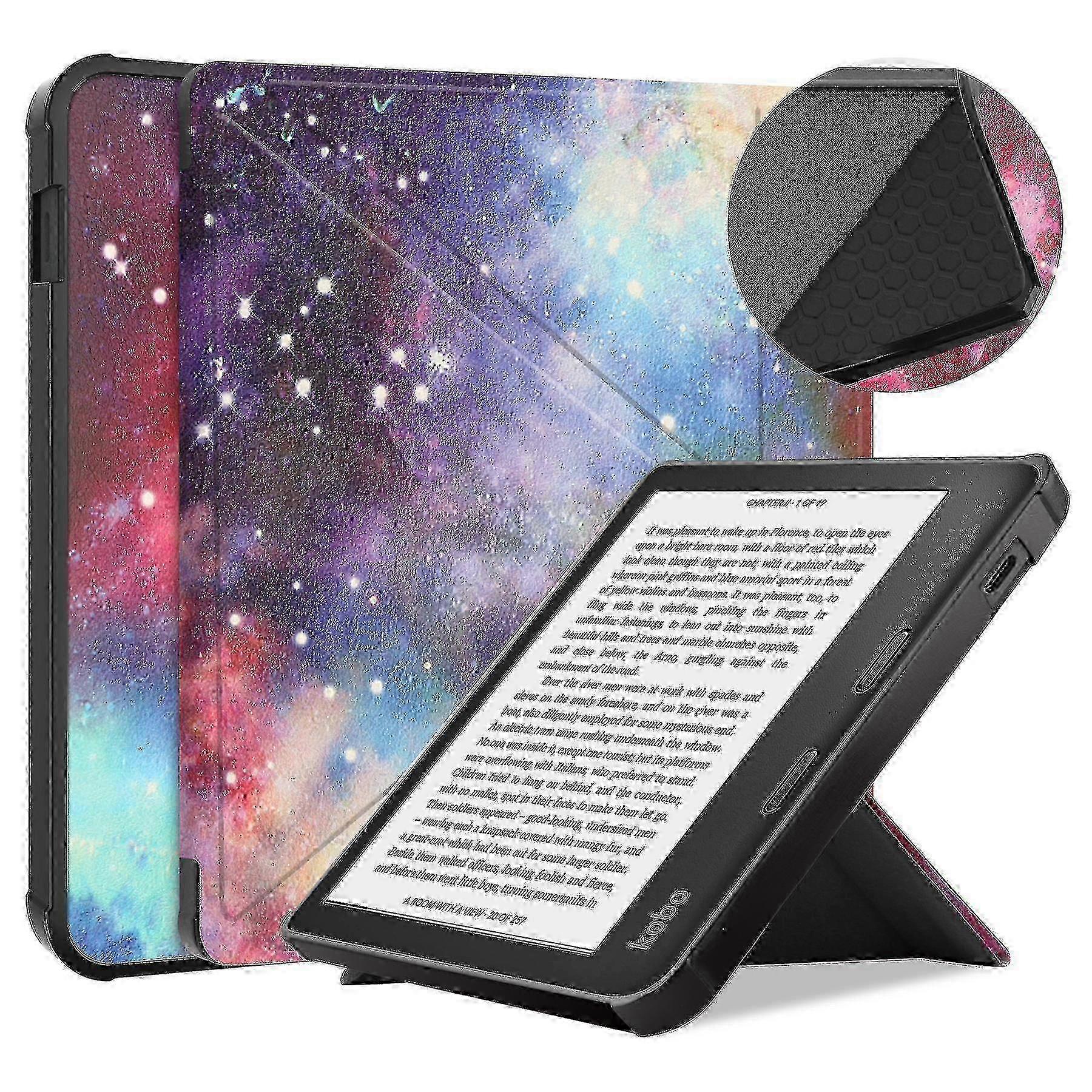 Case Compatible With Kobo Libra 2 - Book Style Pu Leather E-reader Cover Folio Case f26 26-27s