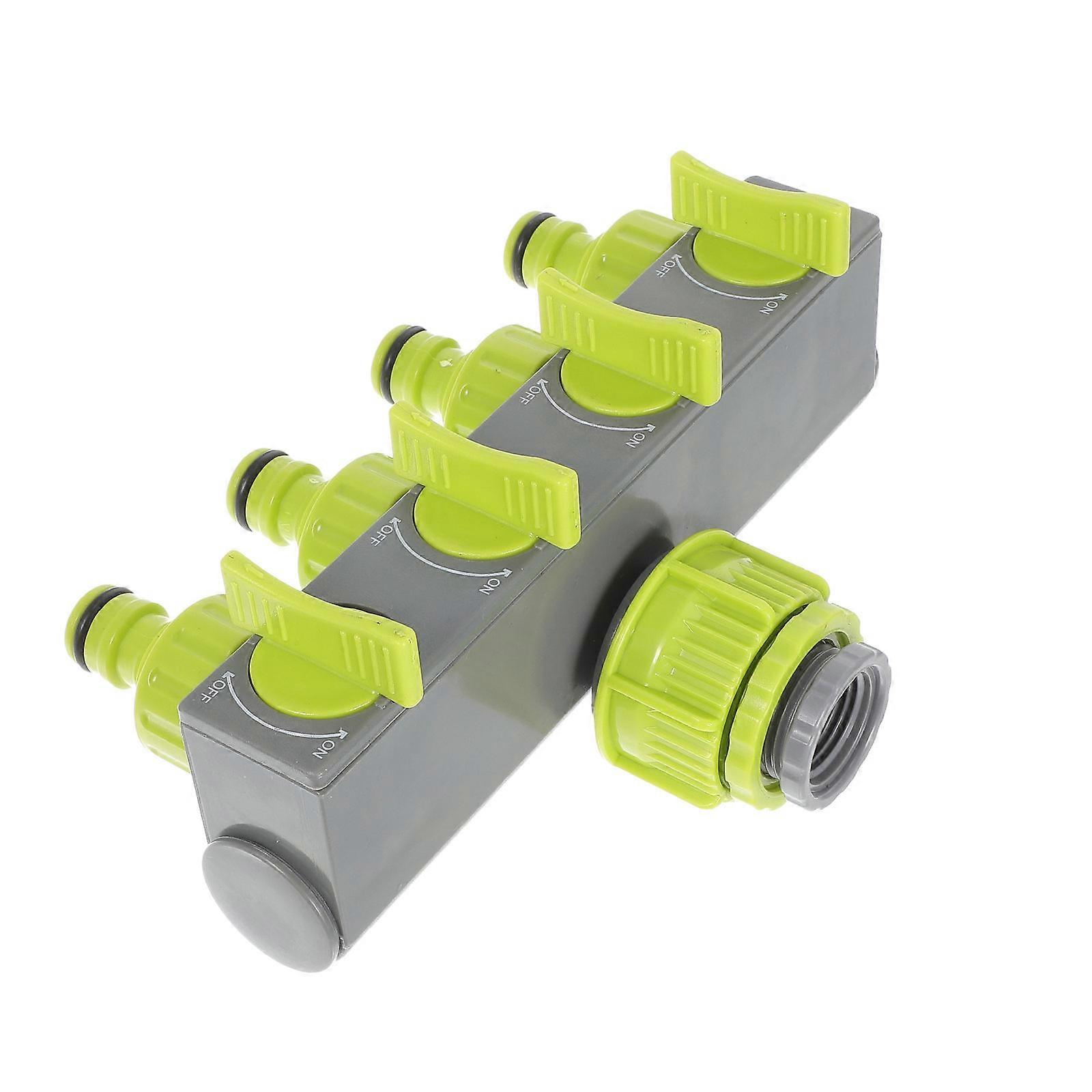 Manifold Water Hose Splitter Connector Y Shape Sprinkler System Durable ABS Material 1Pack