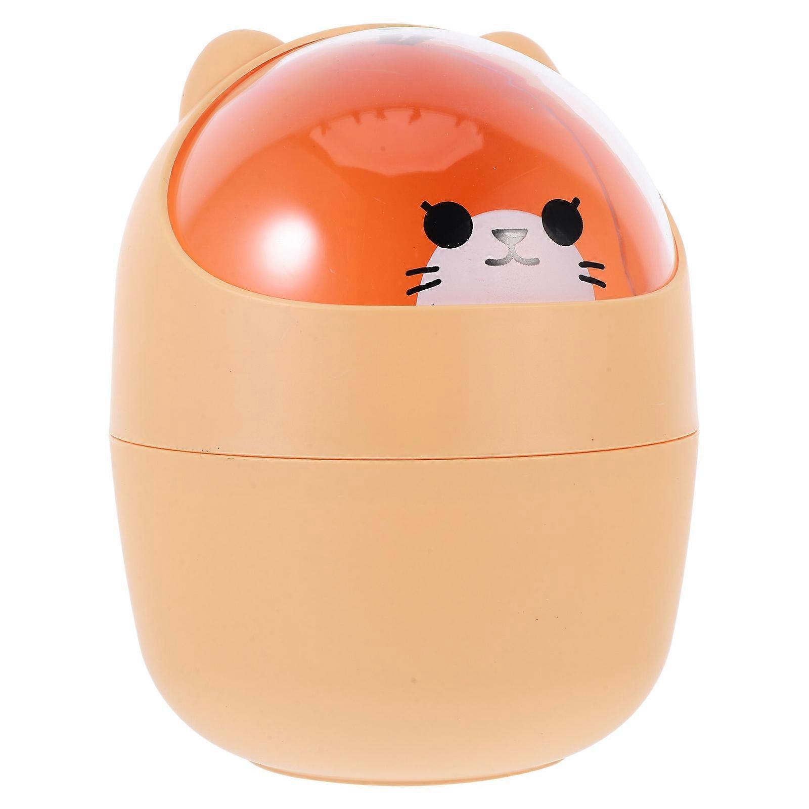 Mini Desktop Trash Can Plastic Garbage Bin for Storage 1Pcs with Shake Lid