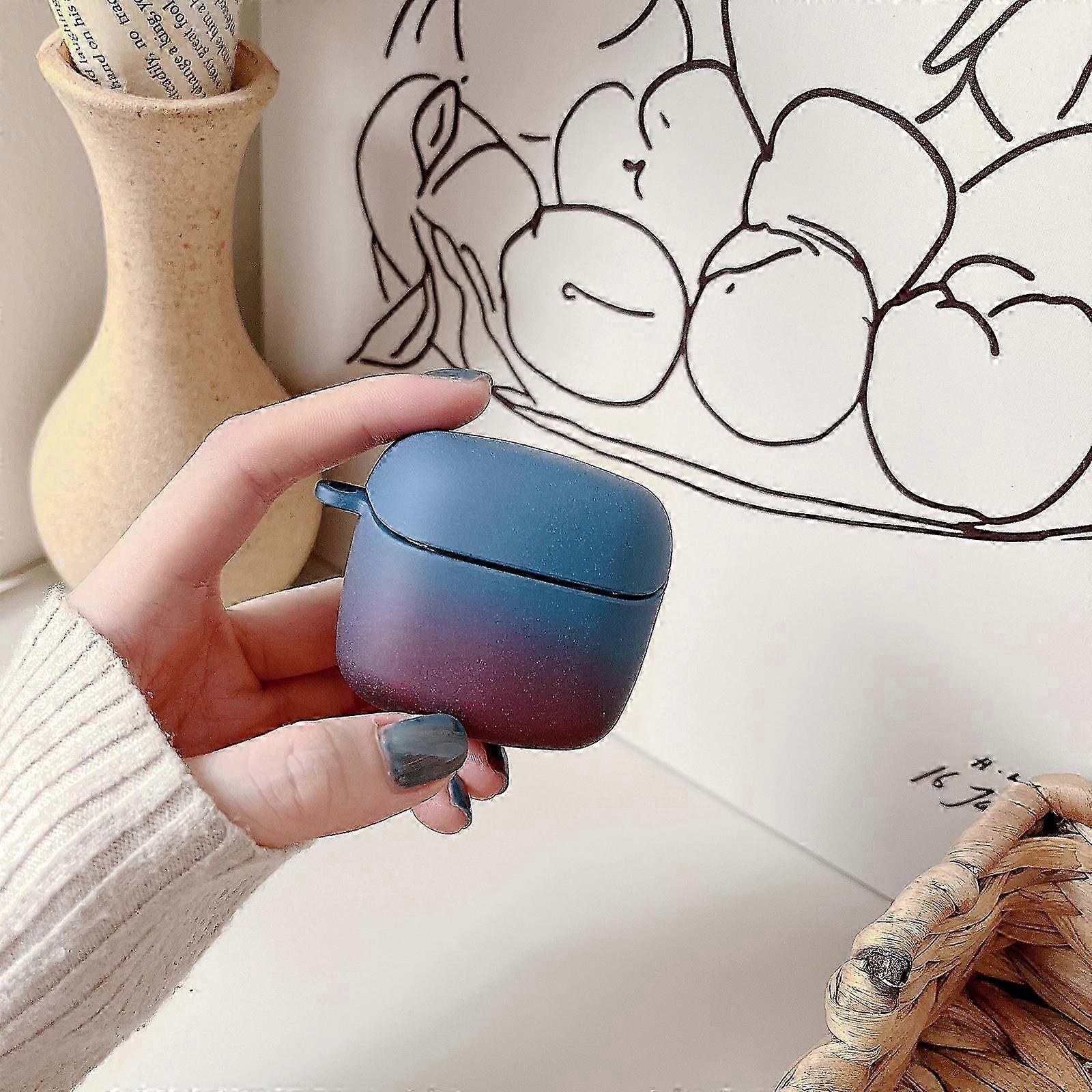 For JBL Tune Flex Earphone Gradient Frosted PC Protective Casec