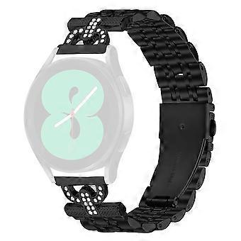Watch Band Compatible For Huami Amazfit GTS 4 Mini / GTS 3 / GTS 2 7-Bead D-Shape Rhinestones Decor Stainless Steel Colored Watch