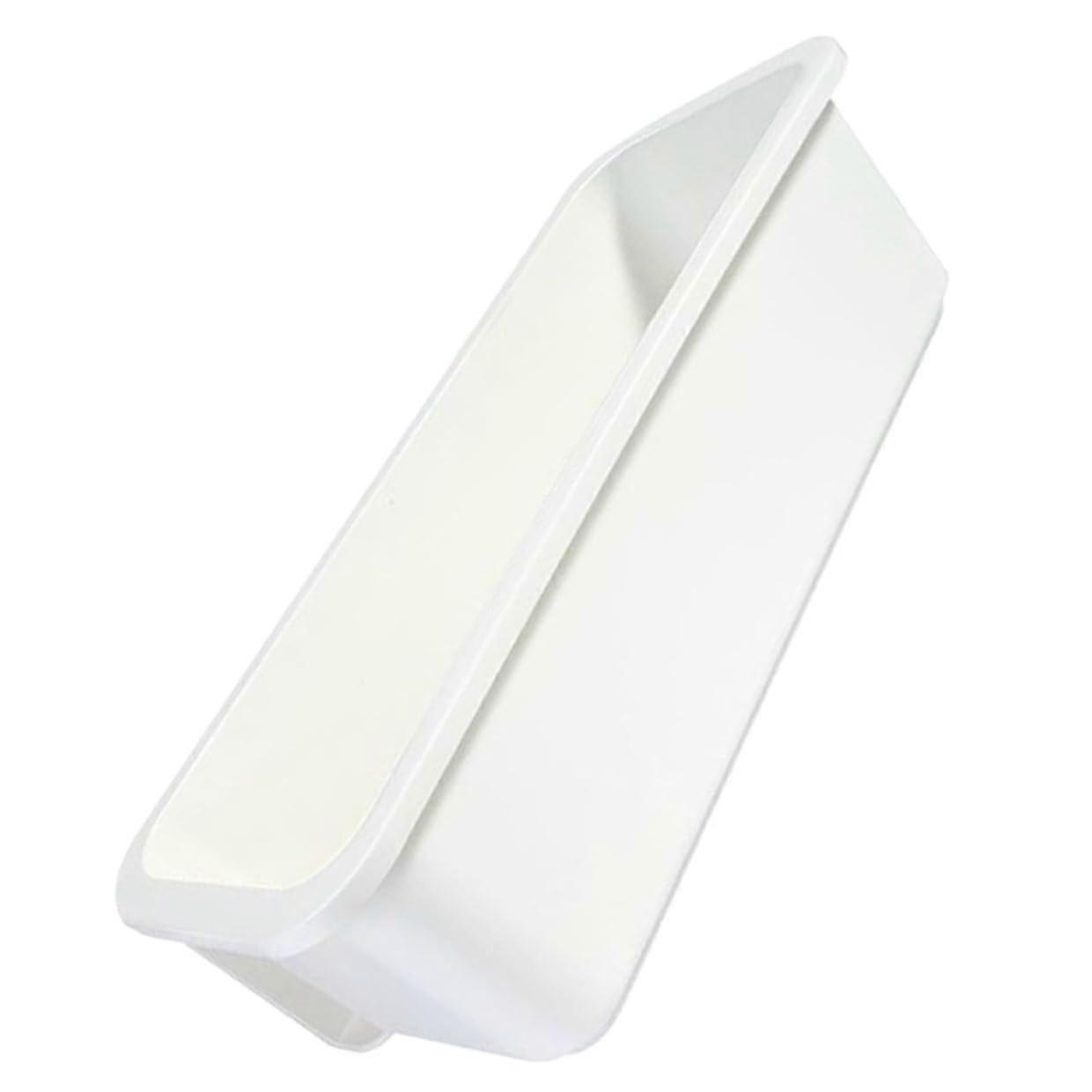 Wall Mount Storage Organizer with SelfAdhesive SpaceSaving Sliding Basket for Bathroom and Kitchen White