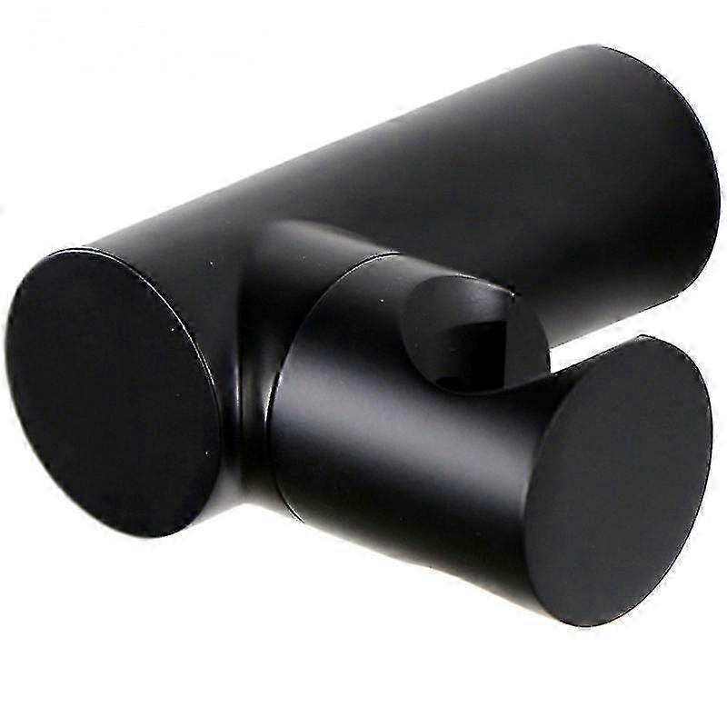 Brass Wall-Mounted Shower Head Bracket, Adjustable Black Bathroom Holder Durable Bath Accessory