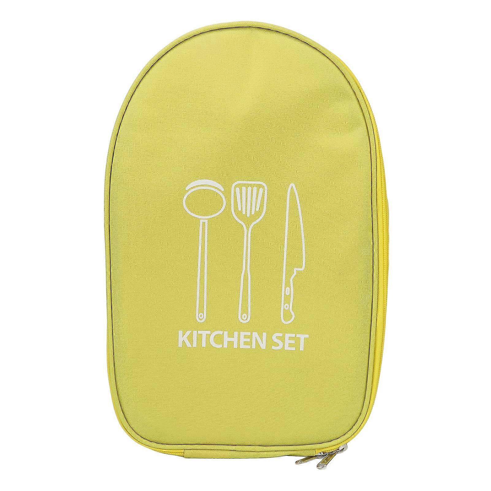 Chef Knife Bag Backpack with MultiPocket Nylon Storage for Outdoor Cooking and Camping Brown