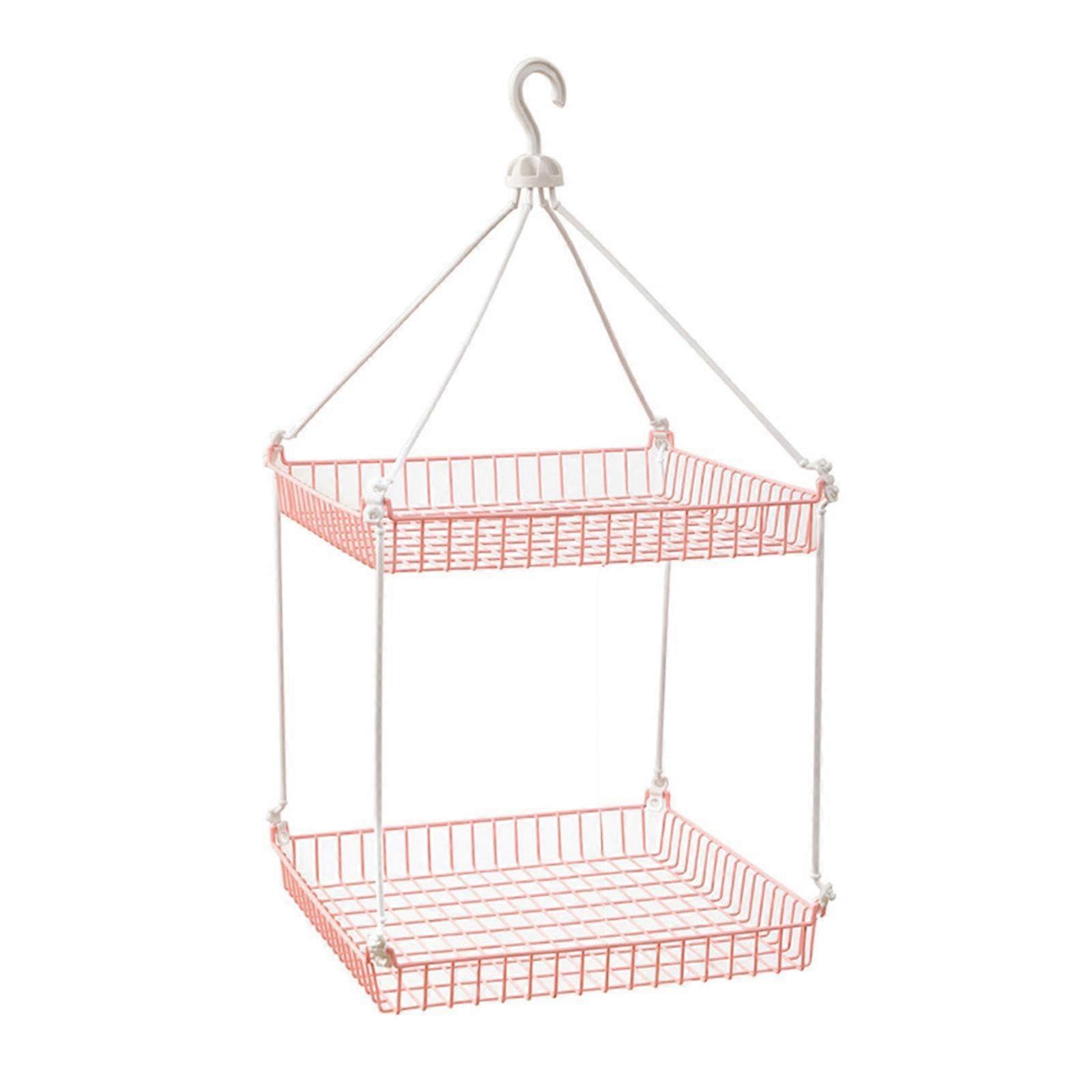 Sweater Drying Rack, Double Tier Windproof Mesh Clothes Dryer for Balcony and Laundry