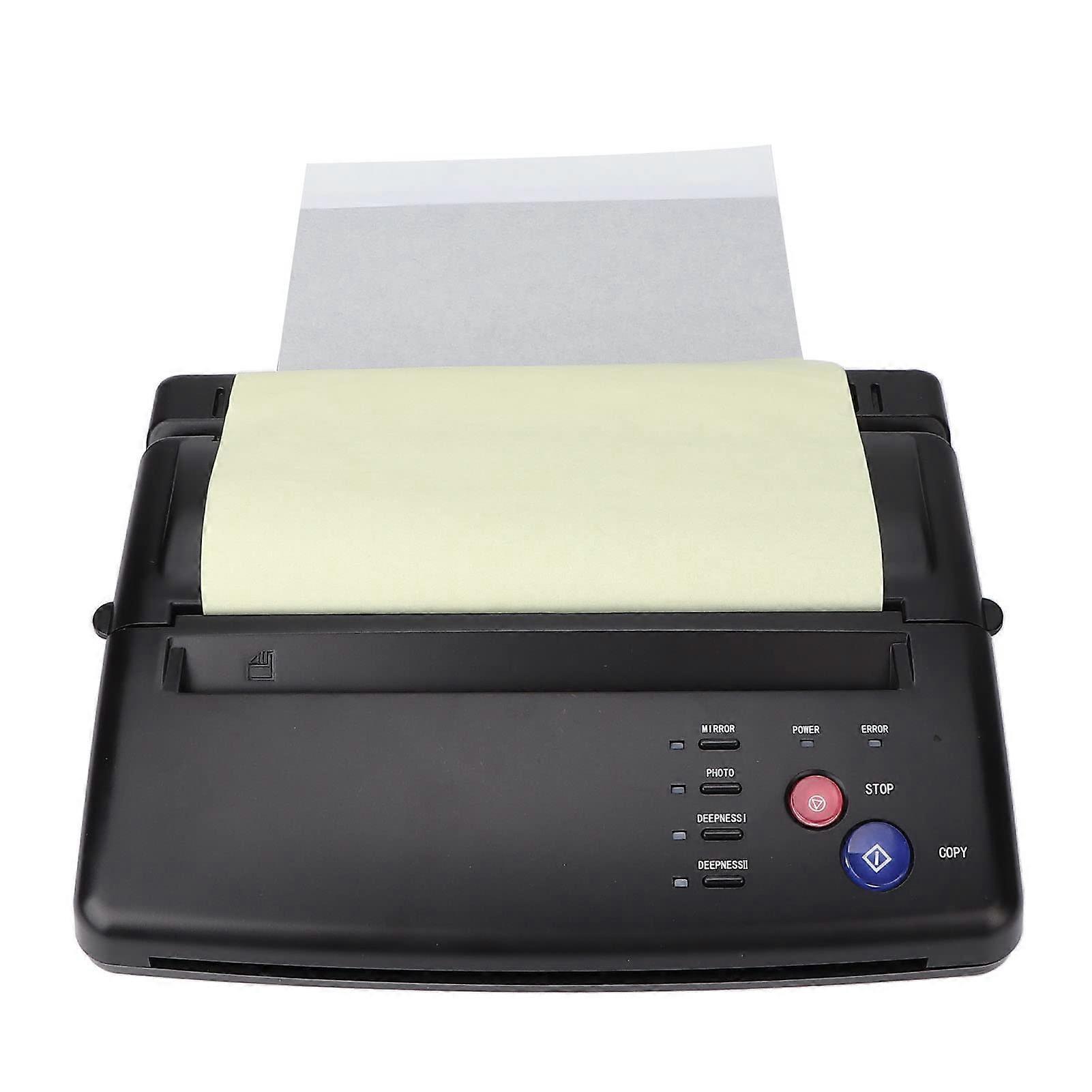 Tattoo Stencil Printer with 50 Transfer Papers, Professional Thermal Copier for Clear Design Transfer