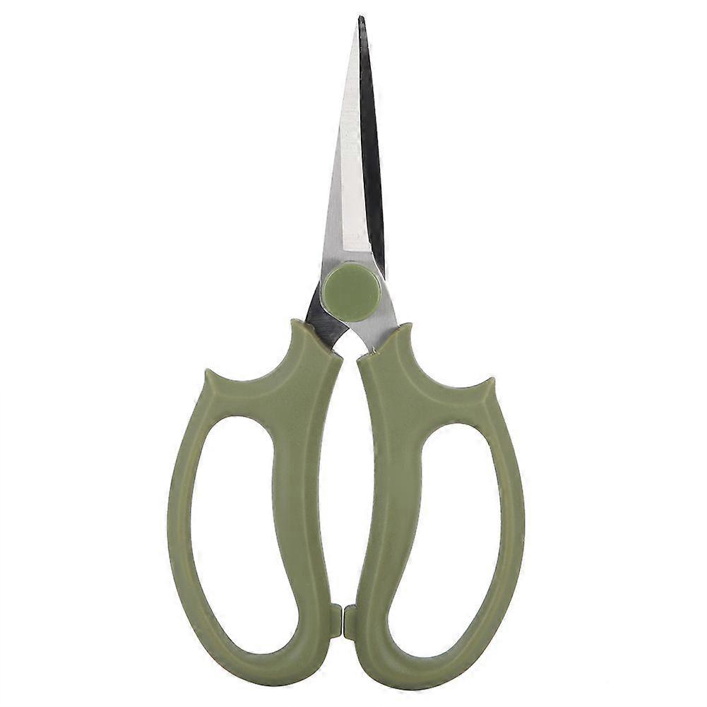 Multifunctional flower scissors, pruning shears, flower cutting scissors (green)