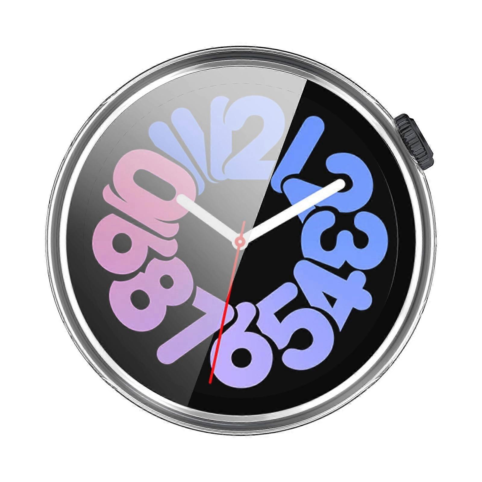 Smartwatch Screen Protector Case for Vivo Watch 3, 360° Full Coverage Clear Protective Cover