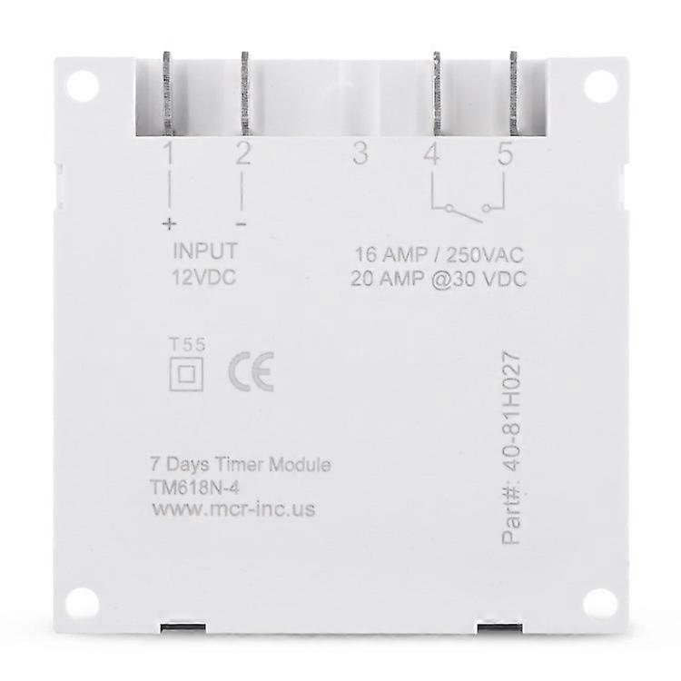 SINOTIMER TM618N 12V  Timer Switch 7 Days Weekly Programmable Digital Time Relay Power Supply Timer 