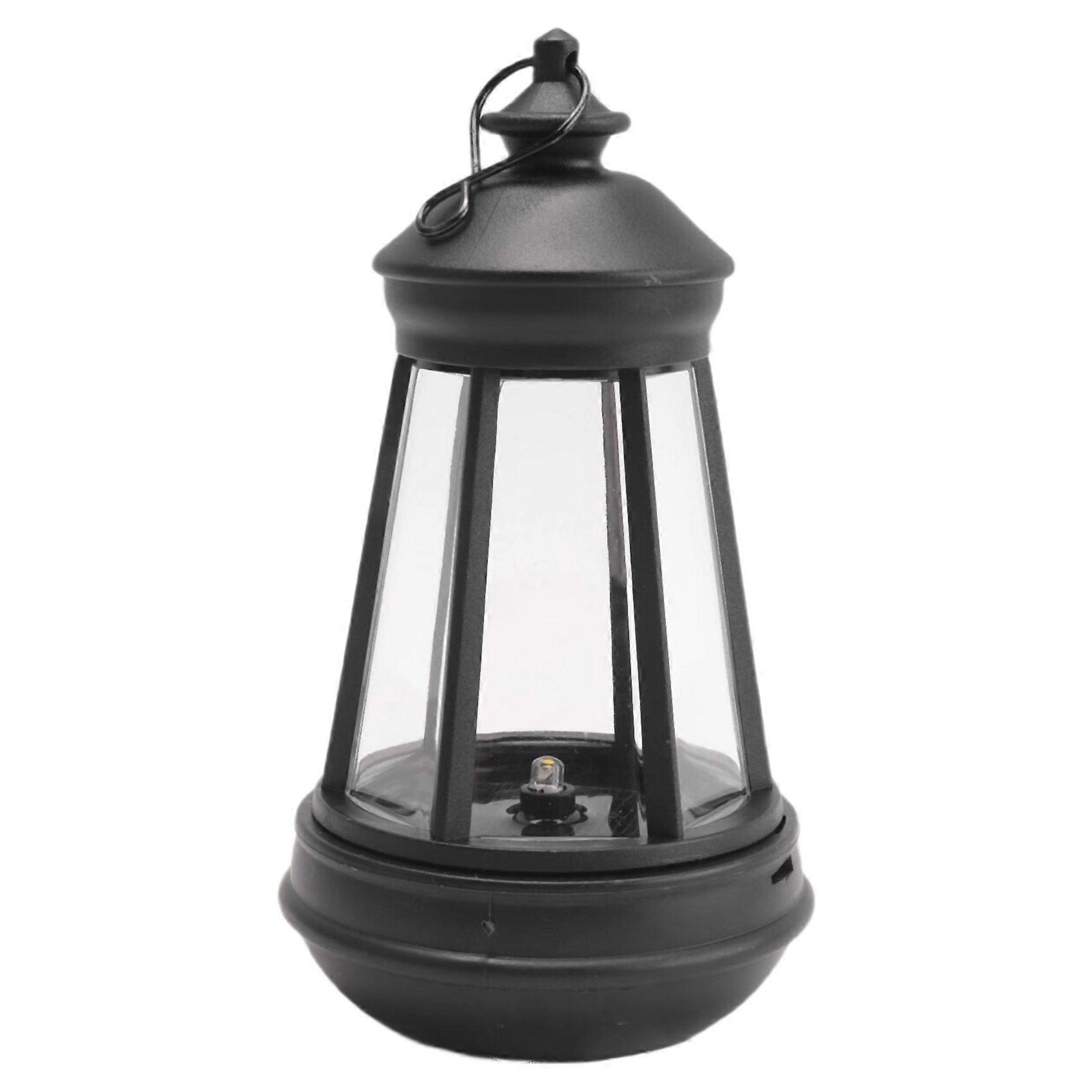 Solar Lantern Outdoor Waterproof Large Lighthouse Lantern Led Light Source Garden Decorative Lights