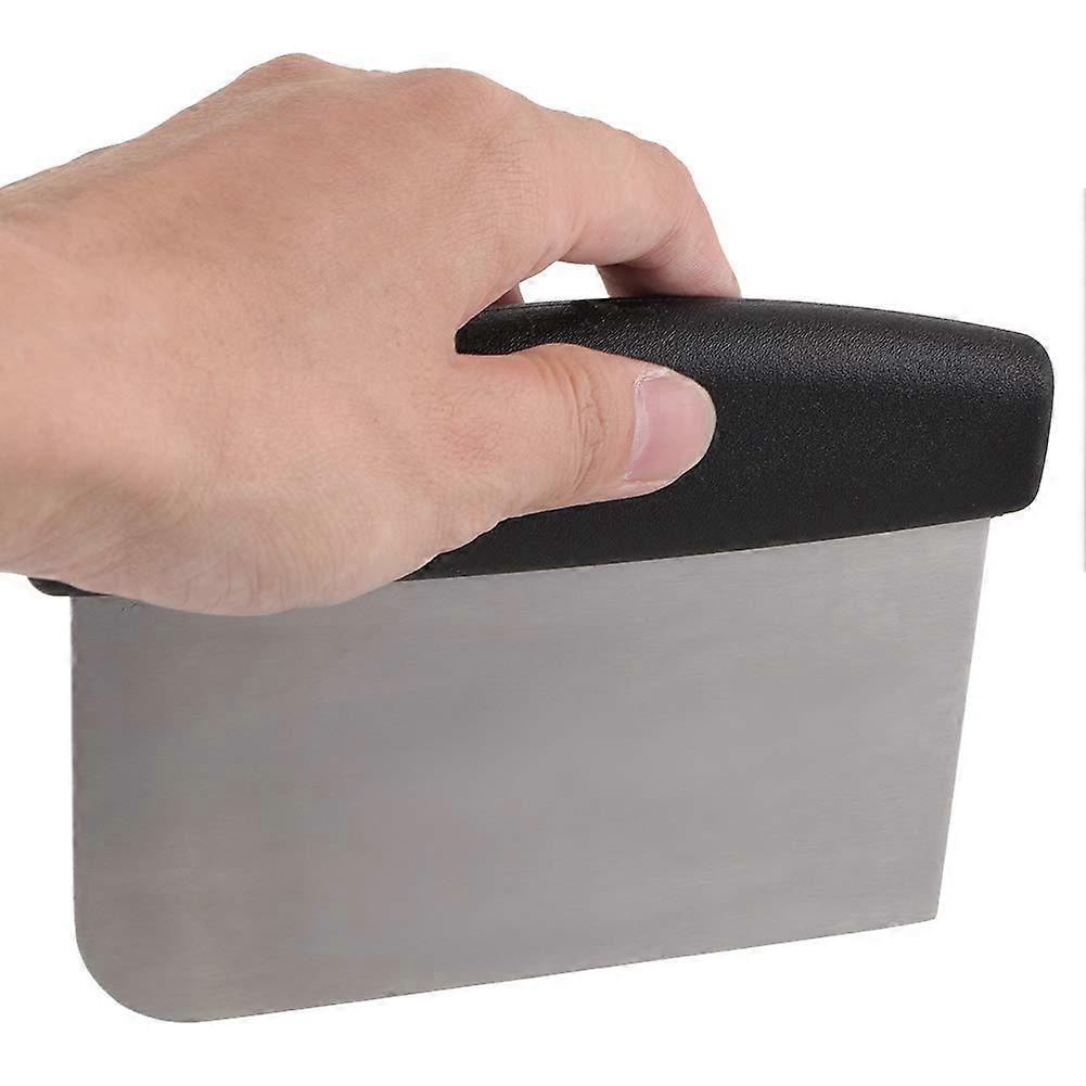 Stainless Steel Dough Scraper with Ergonomic Design, Durable Griddle Scraper for Kitchen Use