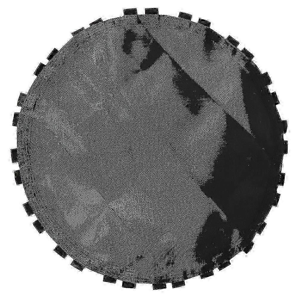 1pc Black Round Trampoline Replacement Mat with Hook,Fits Various Brands (Black)