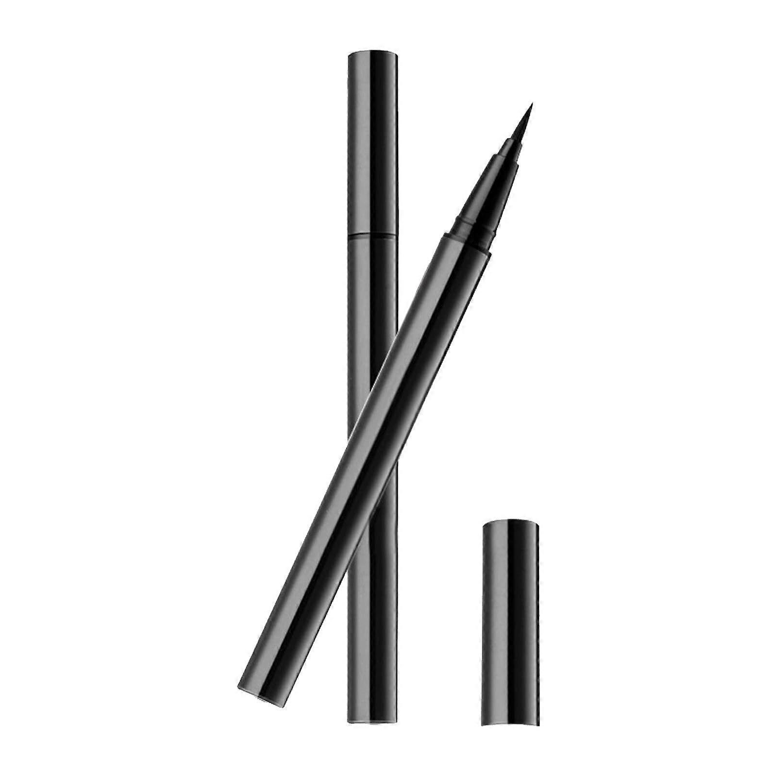Liquid Eyeliner Pen Ultra Thin Precision Tip Long Lasting Black Waterproof Smudge Proof 1.5ml
