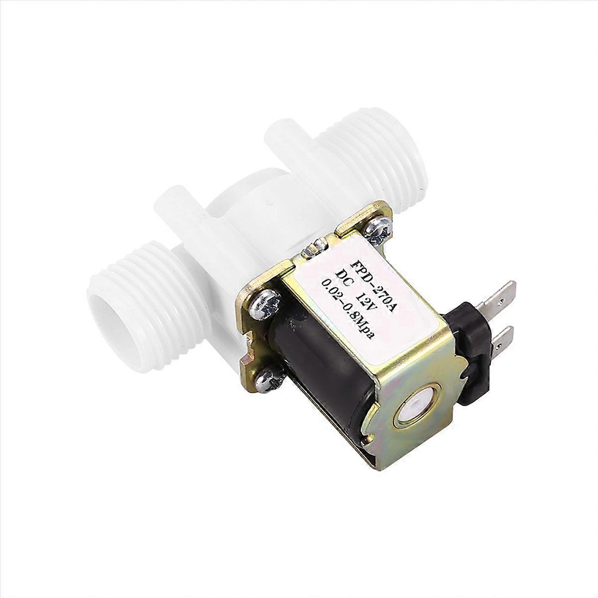 Électrovanne d'eau normalement fermée DC12V G1/2"