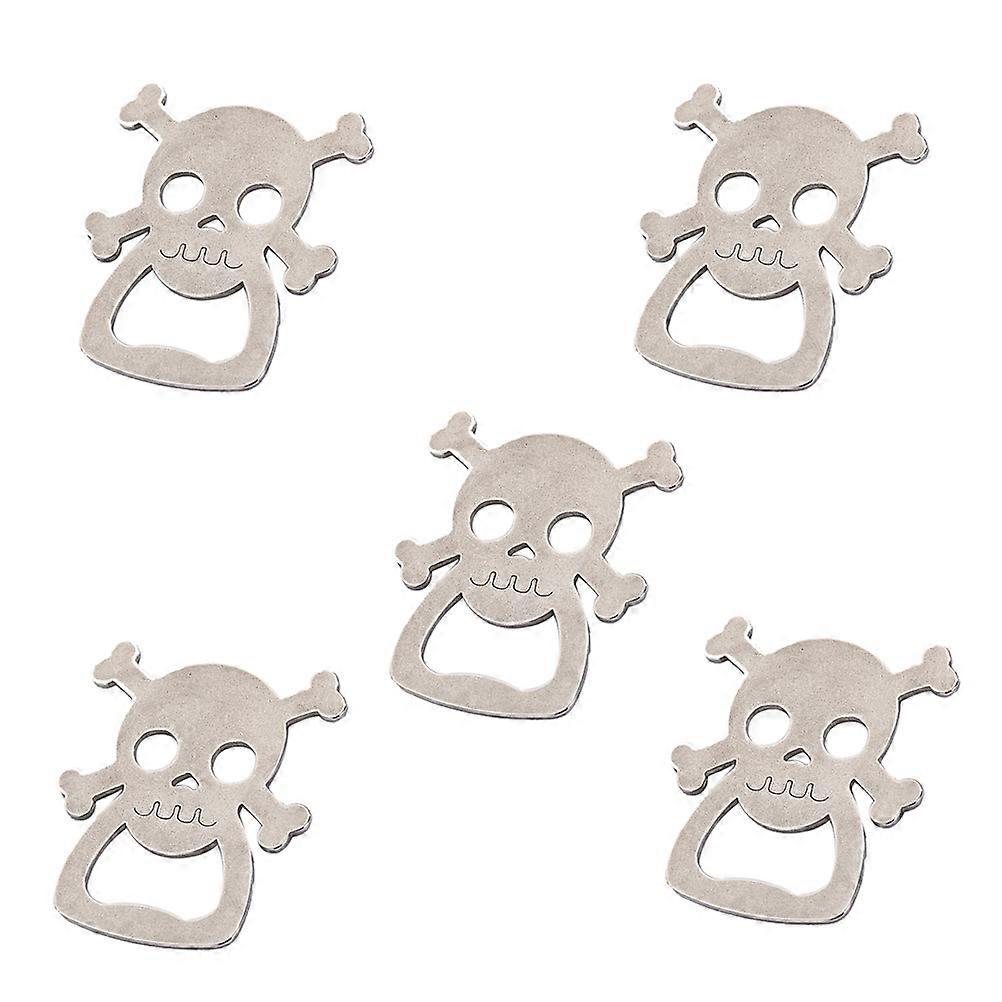 Bottle Opener Creative Skull Head Lifter for Removing Bottle Caps 5Pcs