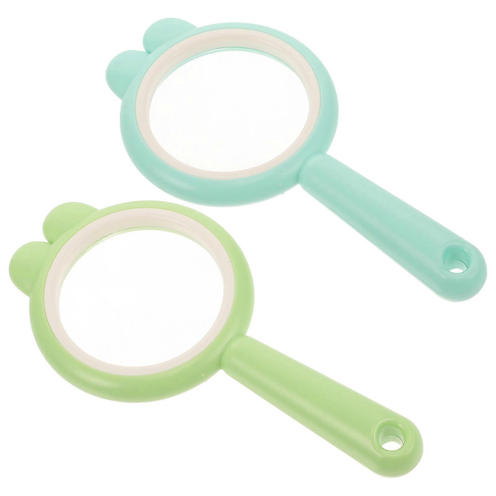 Double Convex Magnifying Lens for Reading with 2Pcs Science Experiment Teaching Magnifiers