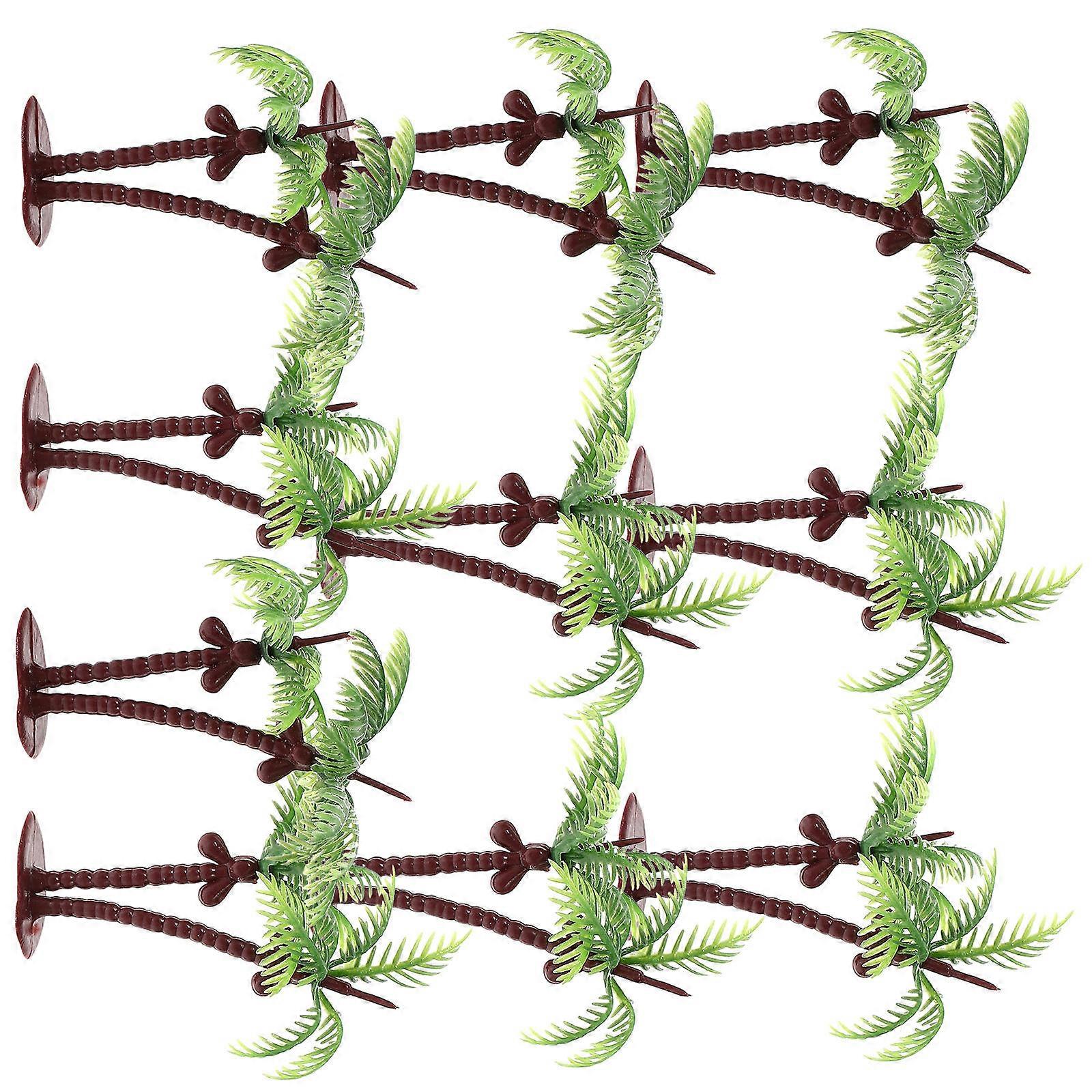 10Pcs Miniature Coconut Tree Model for Playing Sand Table Decoration