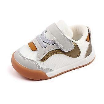 Baby Walking Shoes NonSlip Breathable Mesh Sneakers with AntiCollision Toe 1218 Months Gold