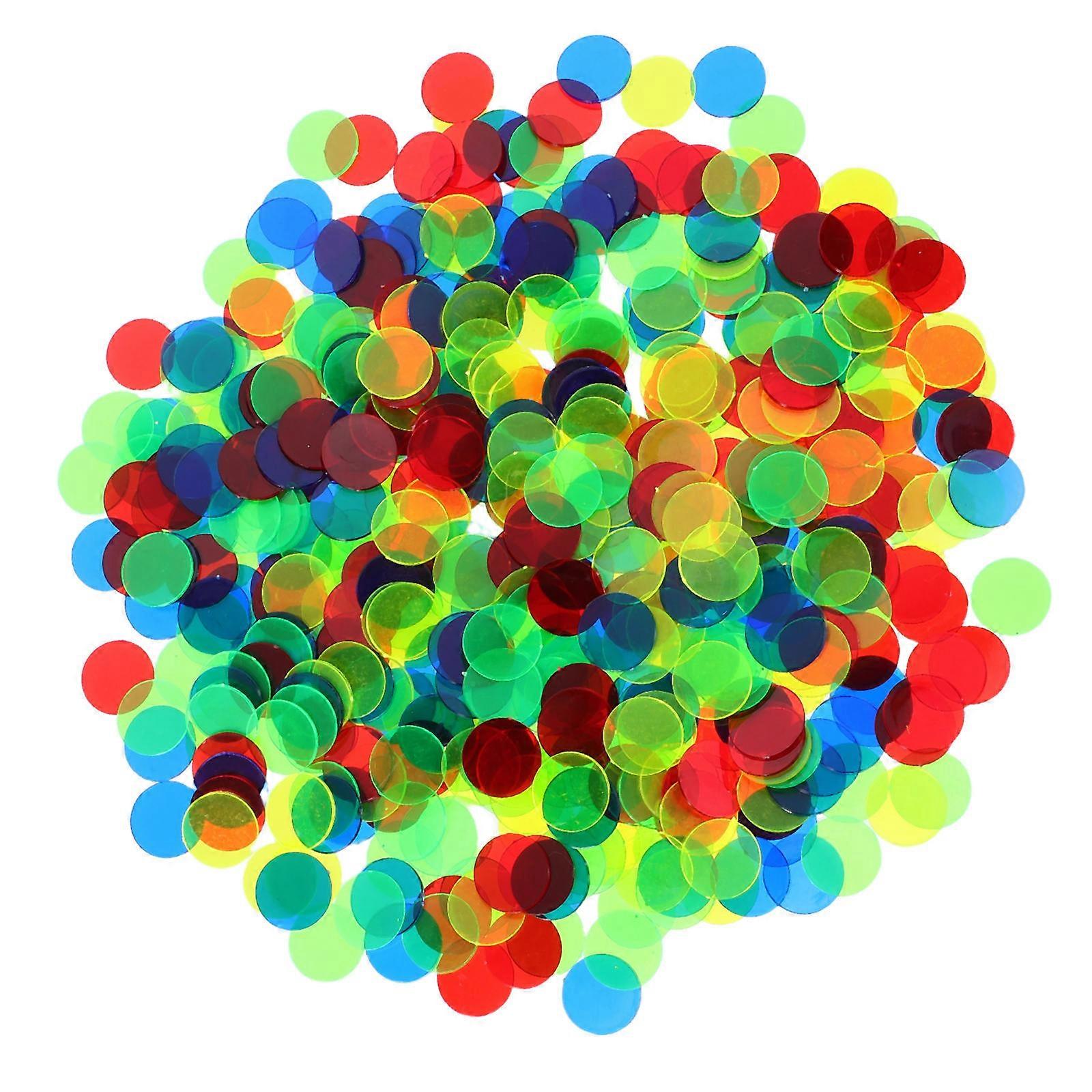 Count Chips for Game Use Plastic Markers 500Pcs Colorful Set