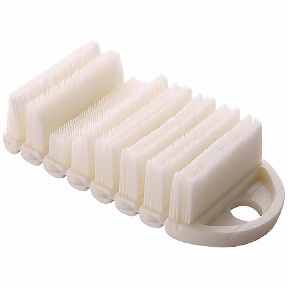 White Nail Cleaning Brush Professional Nails Remove Dust Brush