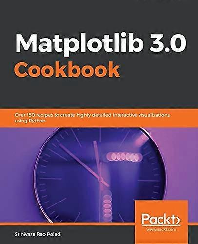 Matplotlib 3.0 Cookbook: Over 150 recipes to create highly detailed interactive visualizations using Python