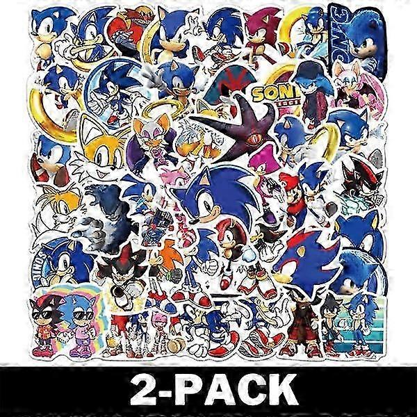 50 Stück Sonic-Aufkleber / Sticker