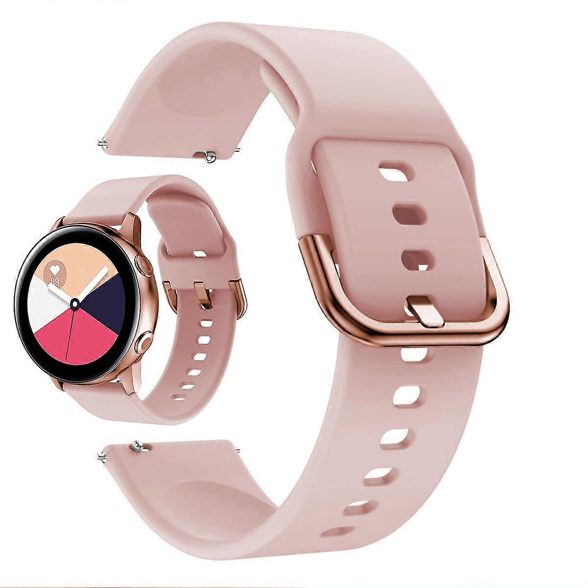 22mm Pink Silicone Watch Strap Quick Release Waterproof Adjustable Replacement Band