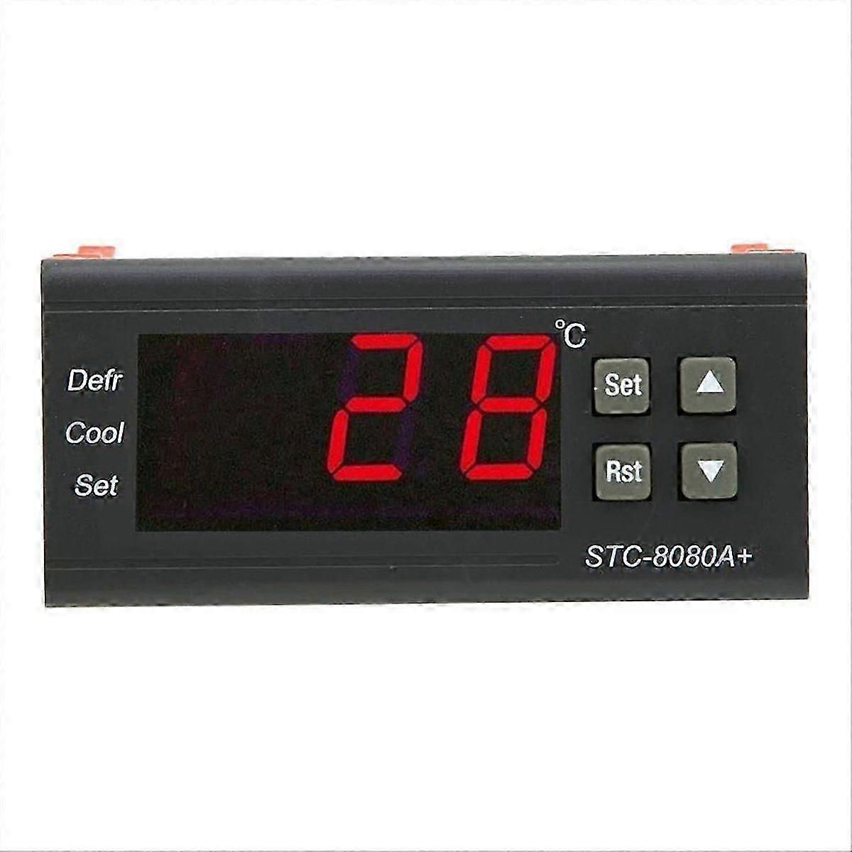 -8080A Digital Refrigerator Defrosting Alarming Temperature Controller Plastic Thermostat Controller