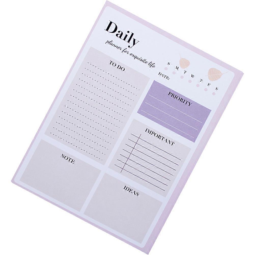 Time Management Notepad for Daily Planning Featuring 2Pcs Decorative Notebook
