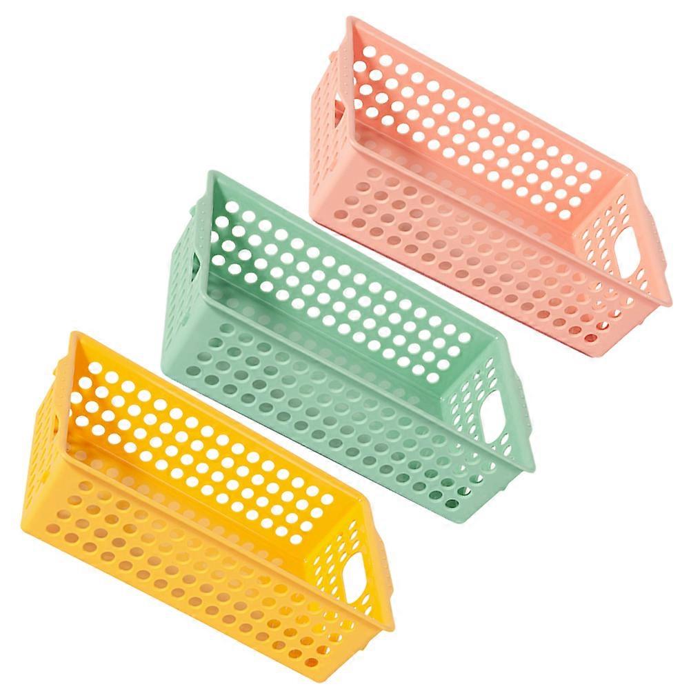 Plastic Storage Basket Tray for Decoration with Handle 9Pcs Multi-Functional Design