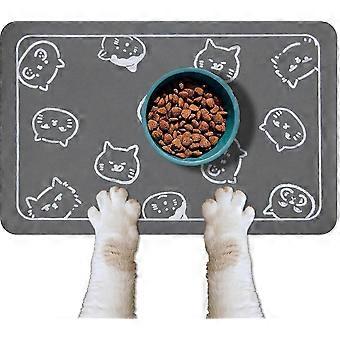 Futtermatte für Hunde und Katzen, schnell absorbierende Futtermatte in Knochenform, Hunde- und Wassernapfmatte mit Gummirückseite, fleckenabweisend, für den Innenbereich.