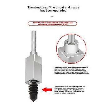2x Hotend mit Lüfterdruckkopf für Bambu Lab P1P P1S – Komplettes Hotend-Upgrade – Hotend-Zubehör für P1S – 3D-Druckteile