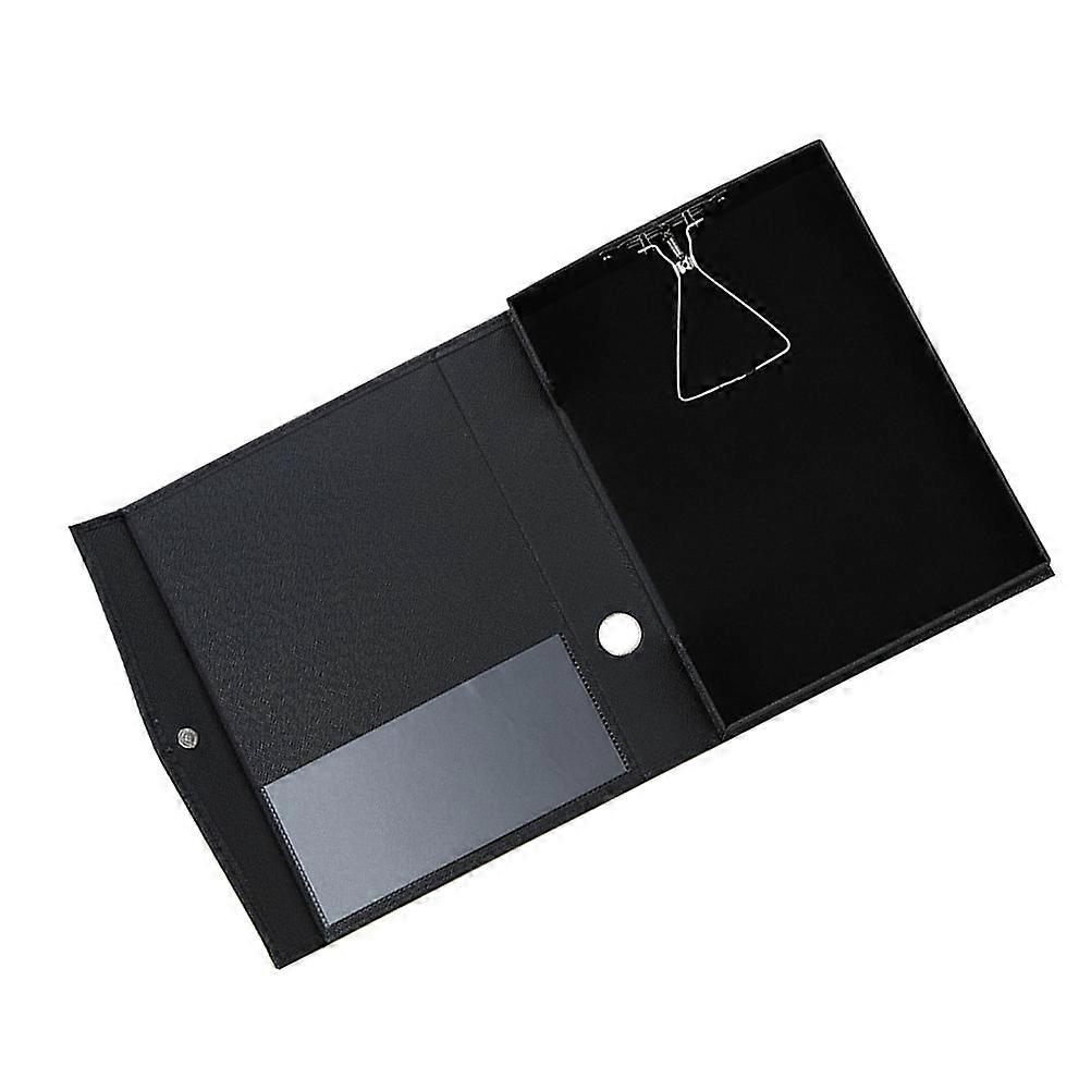 Porte-documents A4 en PU noir