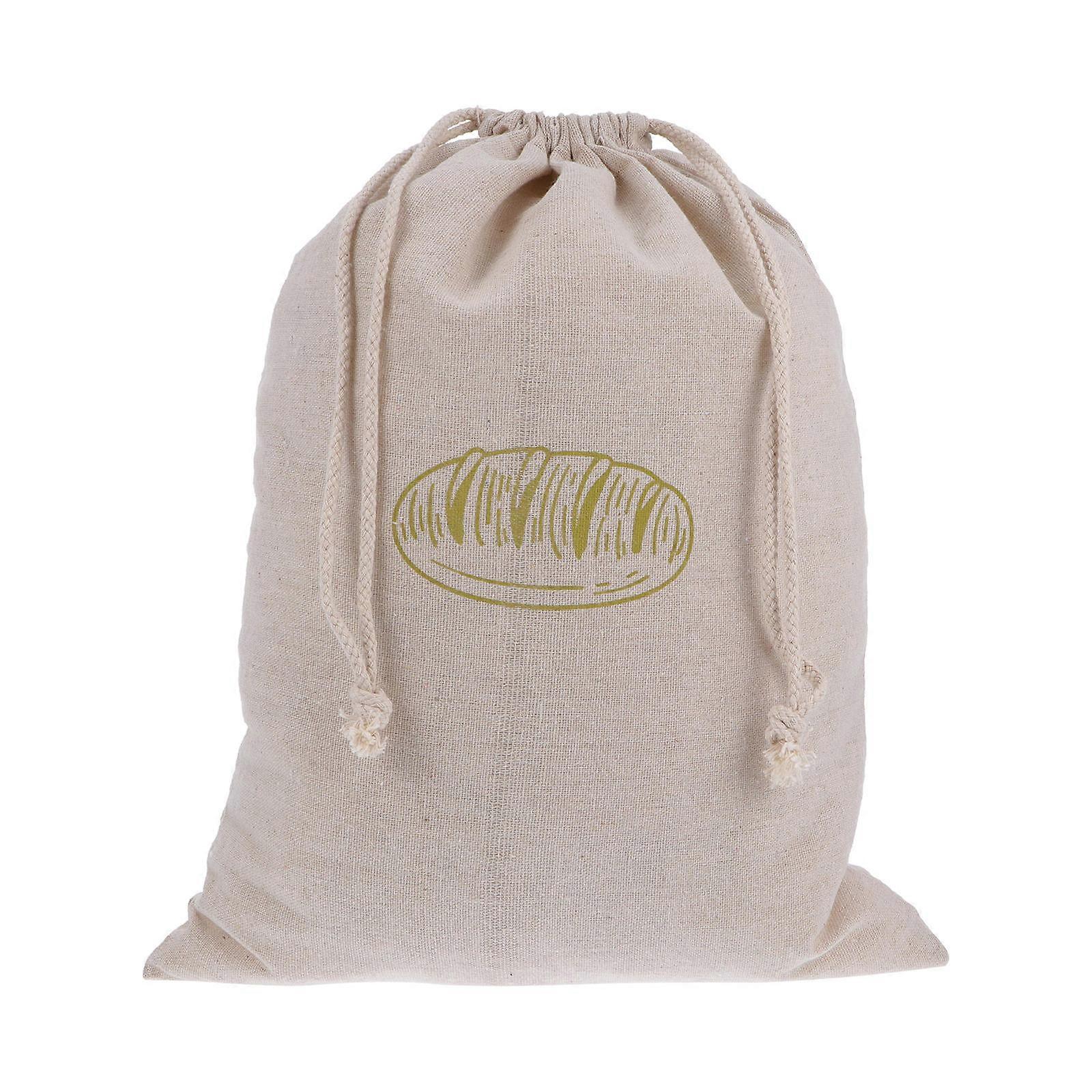 Bread Bag Linen Bread Pouch for Storage Use 1Pcs Drawstring Bag