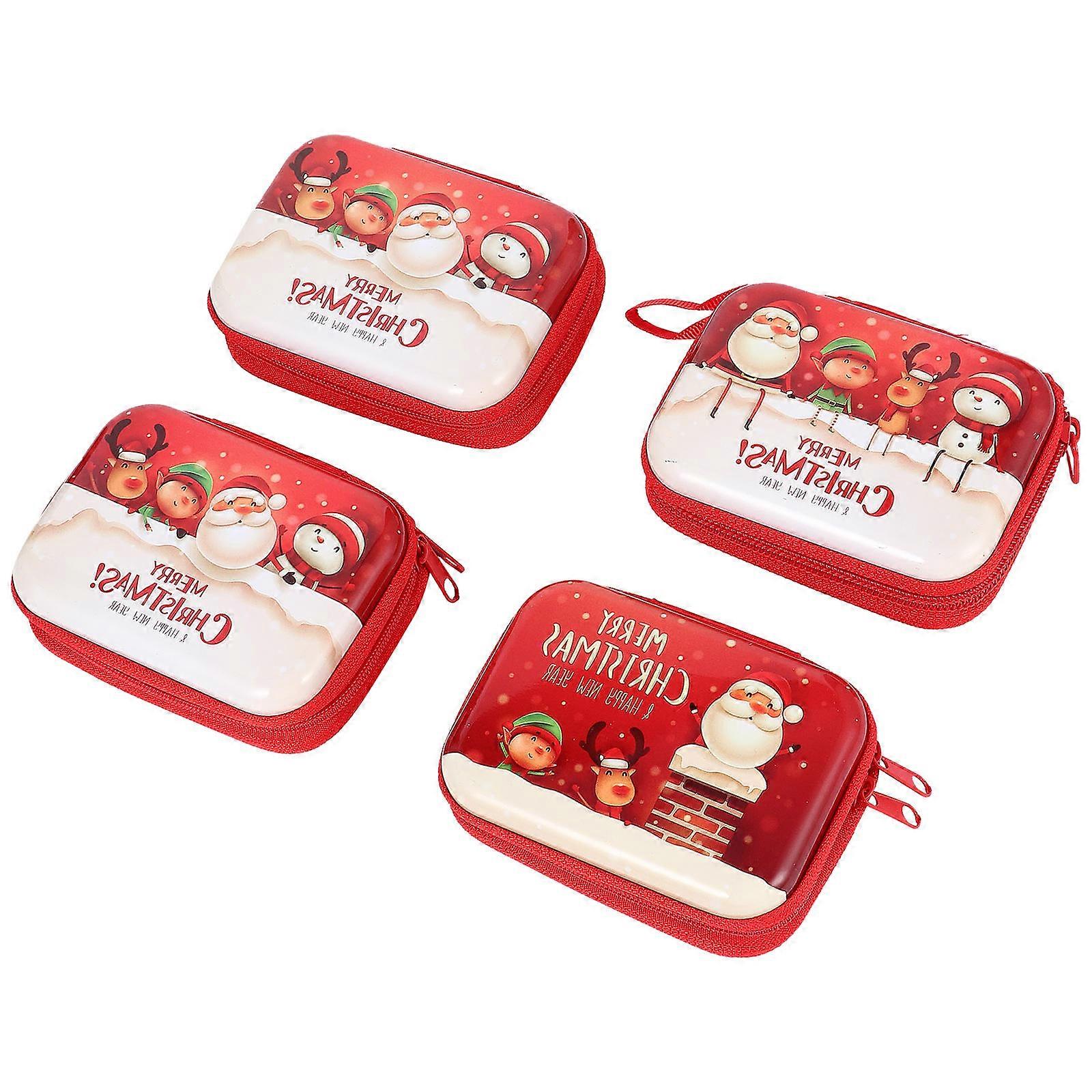 Assorted Color Change Purse for Storing 4Pcs Rectangular Storage Bags
