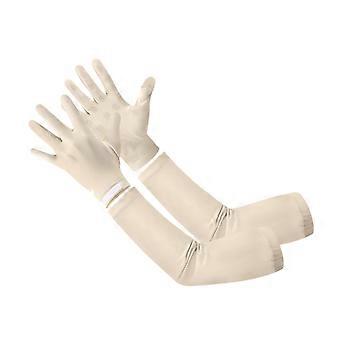 Lange Damen-Sonnenschutzhandschuhe, Armhandschuhe zum Autofahren, Laufen und Golfen