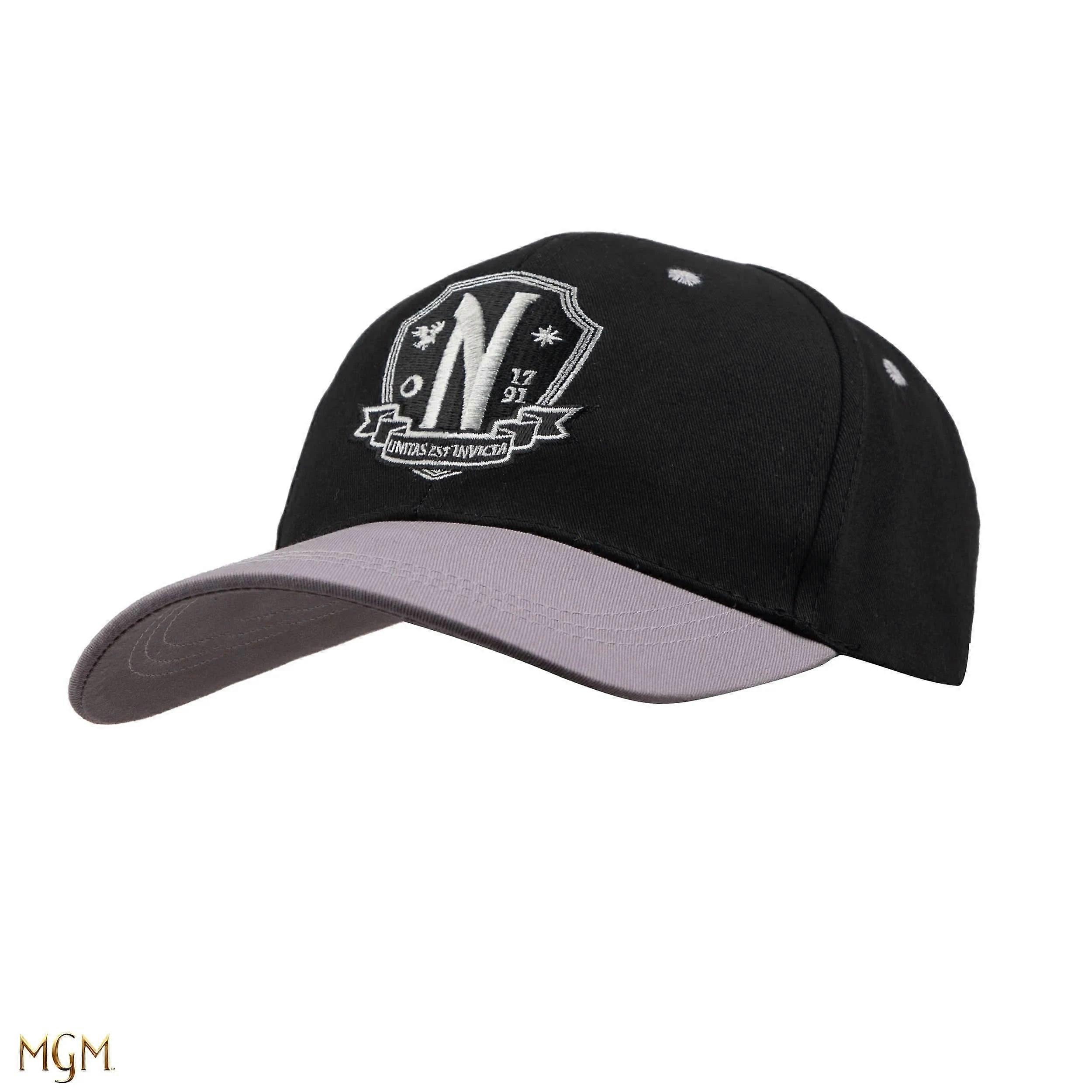 Wednesday Nevermore Academy Black Baseball Cap | Acotis