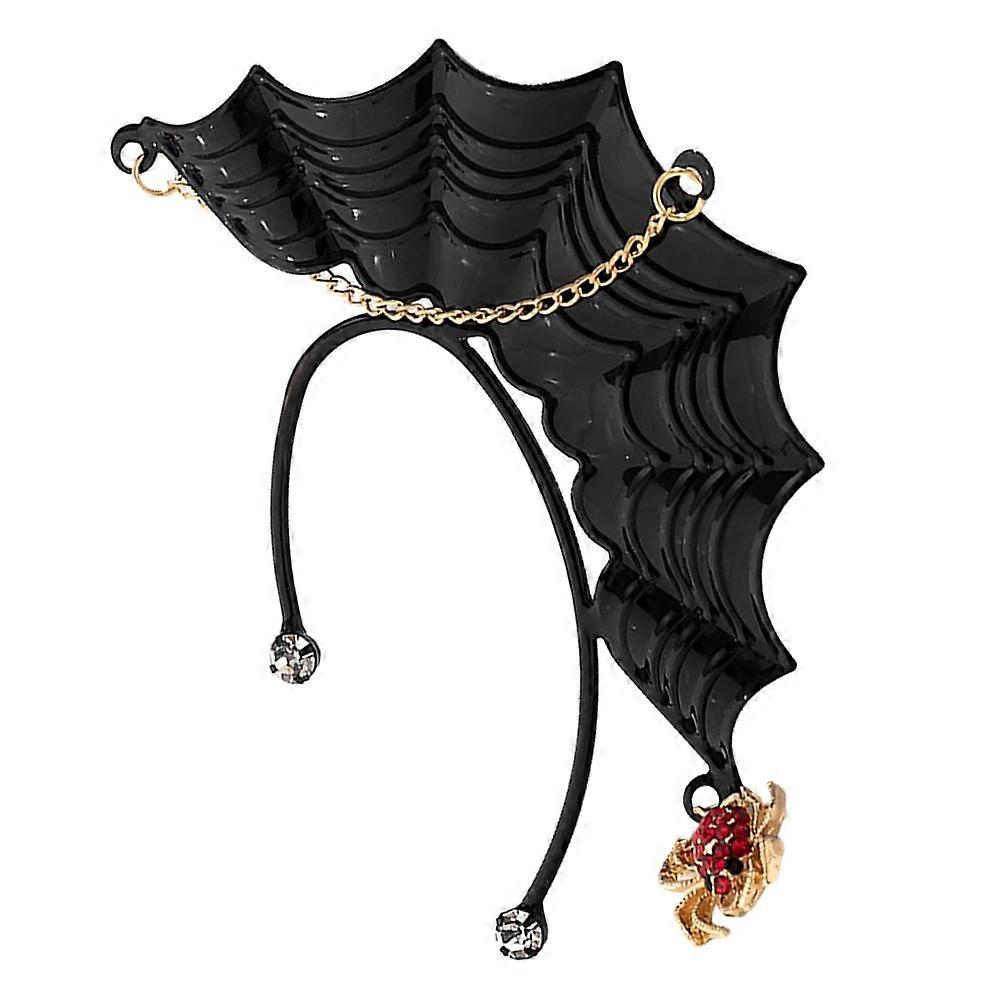 Gothic Cobweb Spider Pendant Decorative Ear Cuff