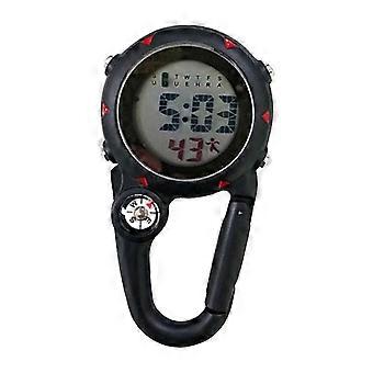 Digital Carabiner Watch Luminous Anti-scratch Precise Backpack Belt Pocket Clip on Watch for Outdoor [MI]