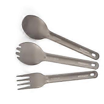 Camping Spork Spoon compatible withk Set Ti Tableware Reusable Outdoor Flatware compatible with Backpacking Camping
