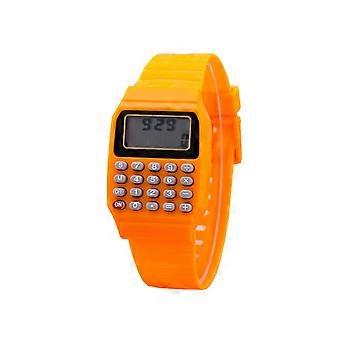Montre-bracelet numérique rétro style geek années 80, coloris unisexe, avec calculatrice et affichage numérique 8 pouces ♤ T5A9