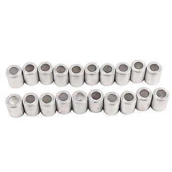 20 stuks Airconditioning Gezamenlijke Dekking Aluminium AC Slang Buis Connector Deksel Pijp Fitting Cap 6/8in