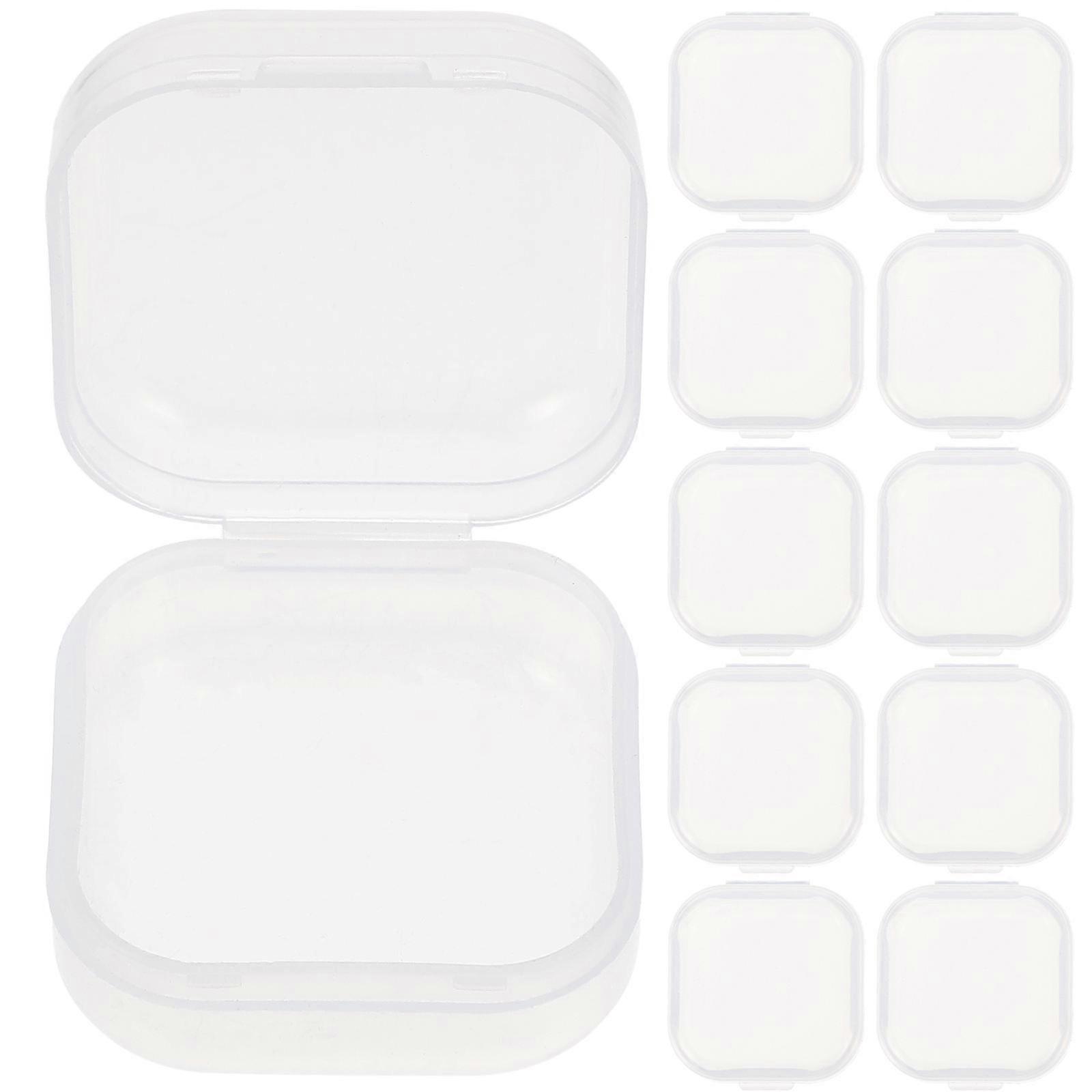 Boxes Plastic Compact Storage Case for Storage 40Pcs Transparent Lid