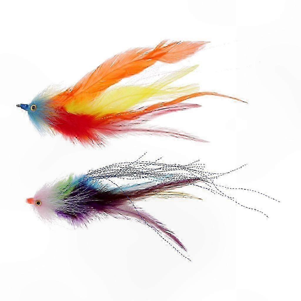 Fly Fishing Artificial Feather Streamers, 2 Pieces