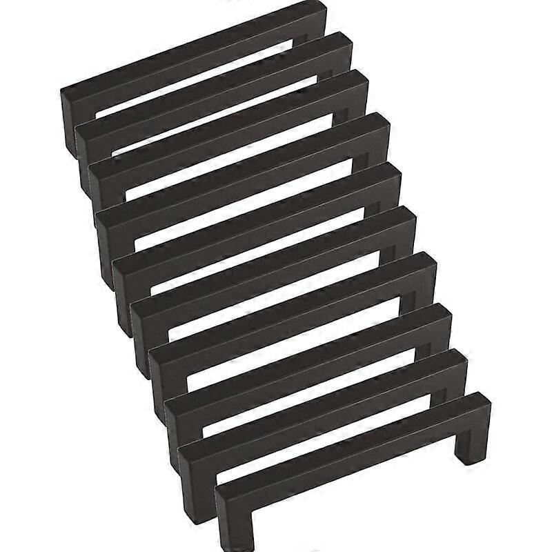 10 black kitchen handles, 128mm, black