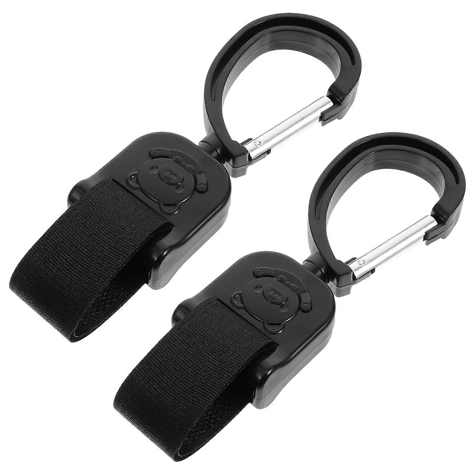 2 pcs Stroller Hooks Rotating Stroller Hooks Universal Stroller Hooks Hanging Bag Stroller Hooks