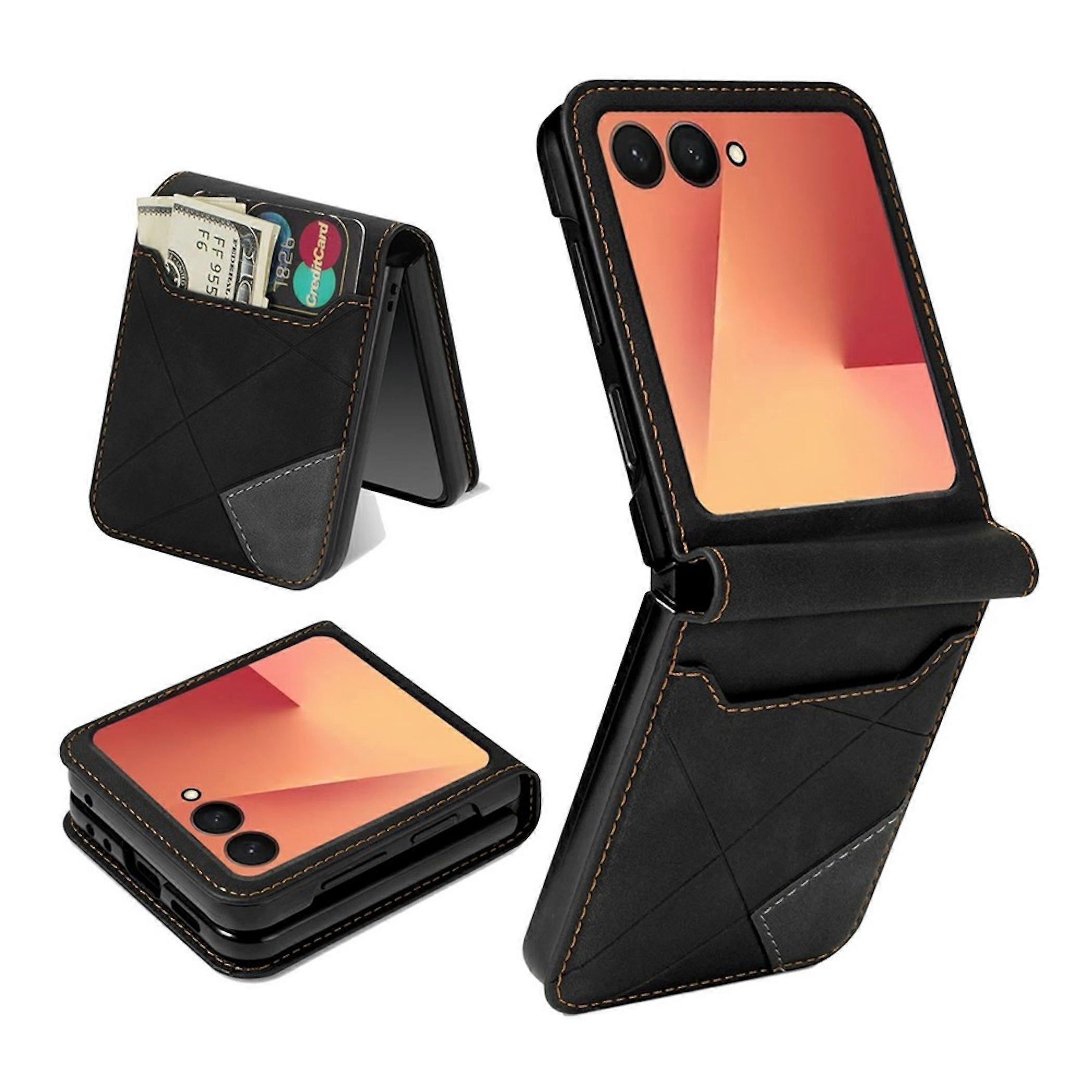 Flip phone case for Samsung Galaxy Z Flip 8, card slot cover, various designs