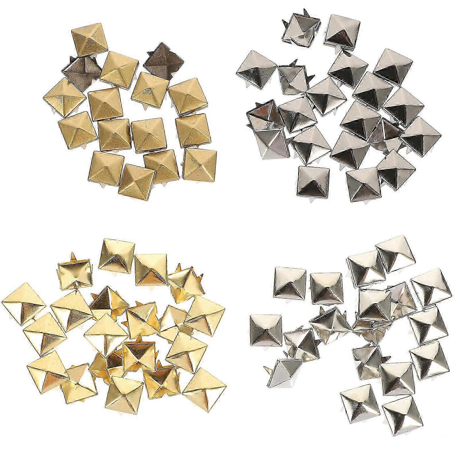 80Pcs Decorative Pyramid Studs Multi-function Bag Rivets Delicate Clothing Studs
